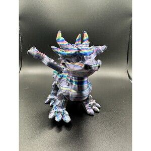 3D-Printed Articulated Crystal Baby Dragon 7"